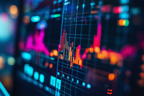 Aktuelle Marktanalyse und Finanztrends auf Bildschirmen